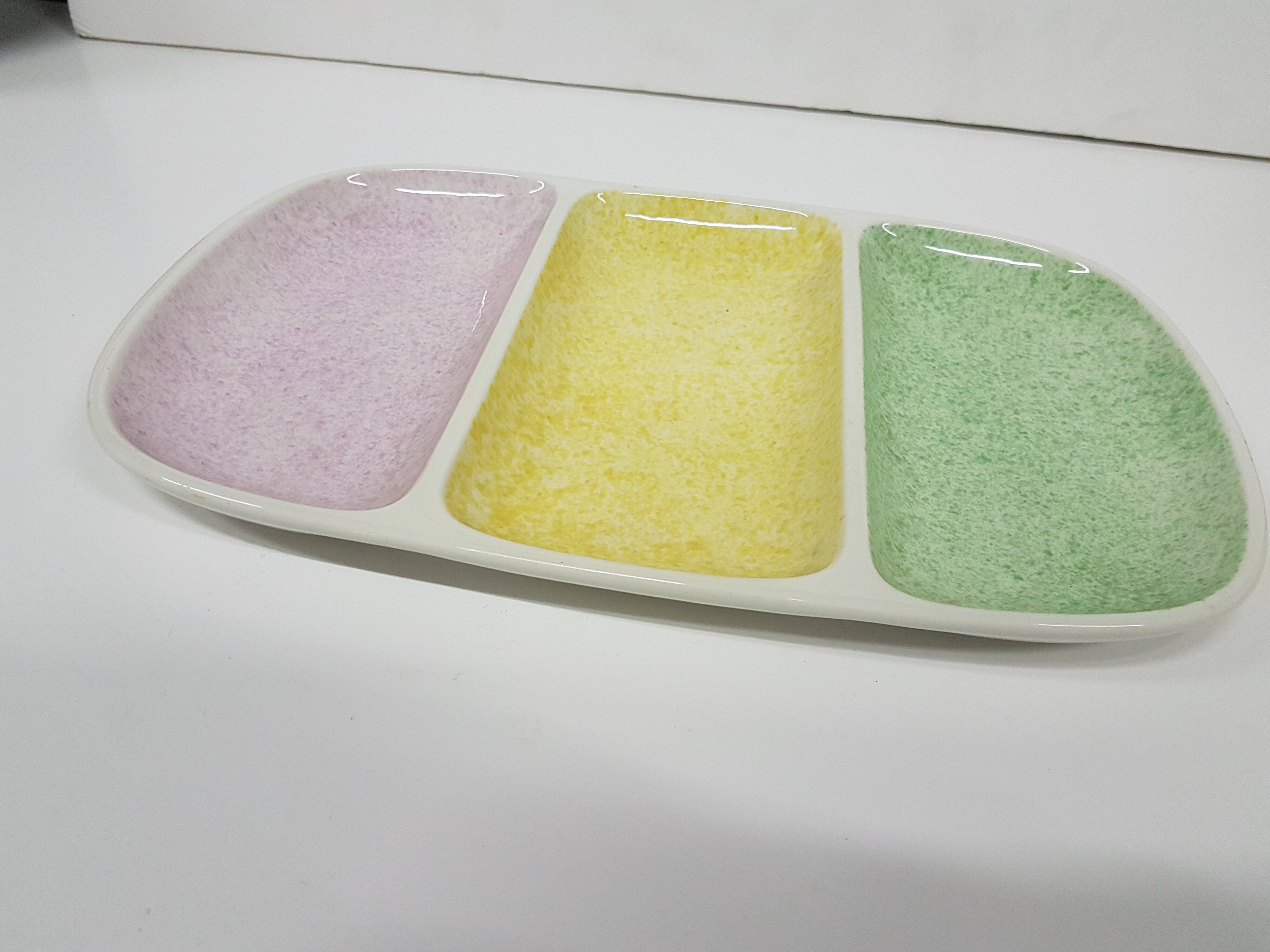 Dish raviers Gien France, 60s