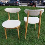 Paire de chaises Baumann Licorne entièrement restaurées