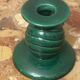 Saint-Clément green ceramic candlestick, 1950s