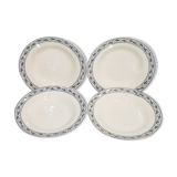 4 tablespoons in earthenware from Choisy the King Champigny model, iron earth.