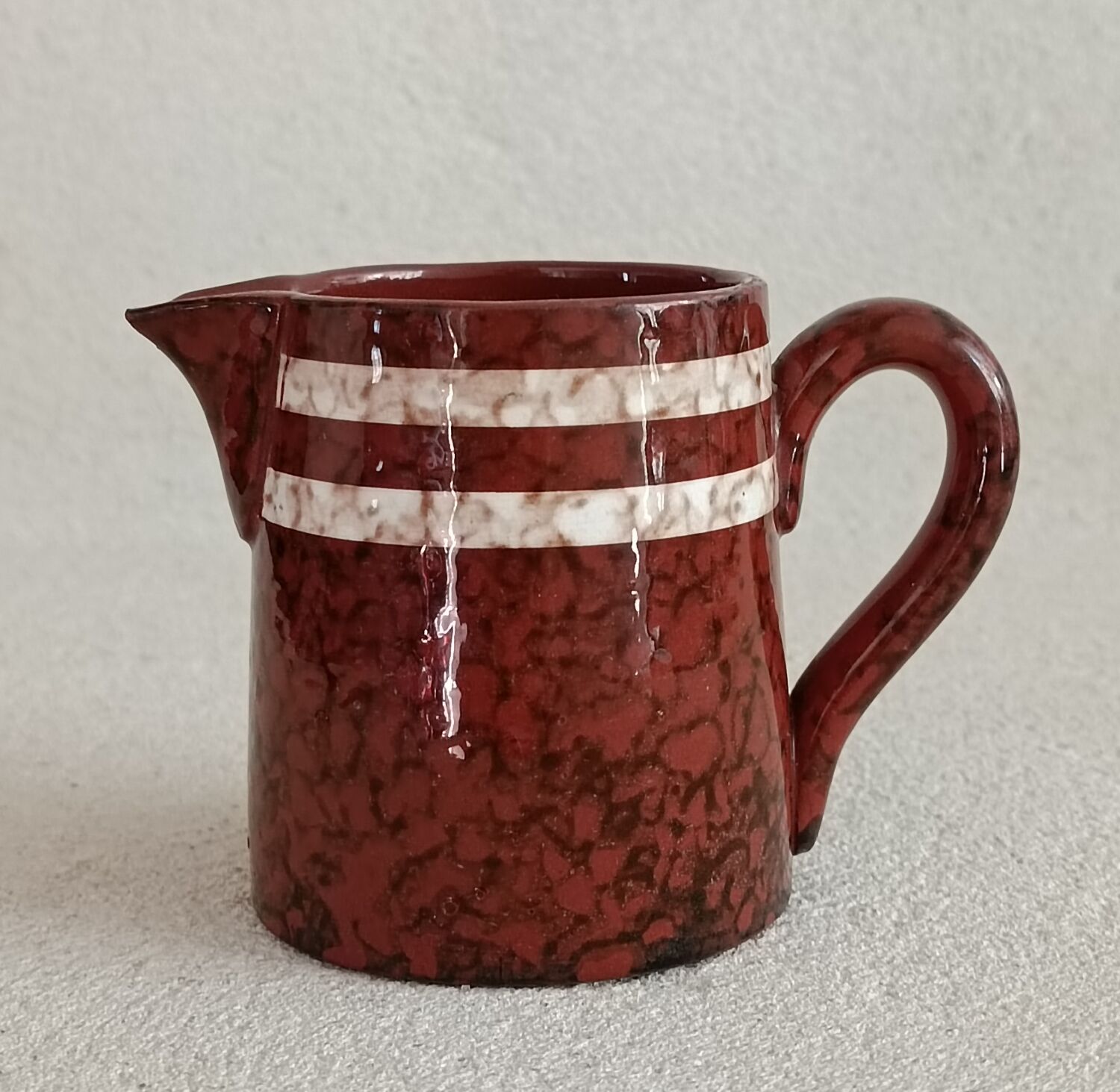 Set of 5 cups and 1 milk jug Mary Sarreguemines