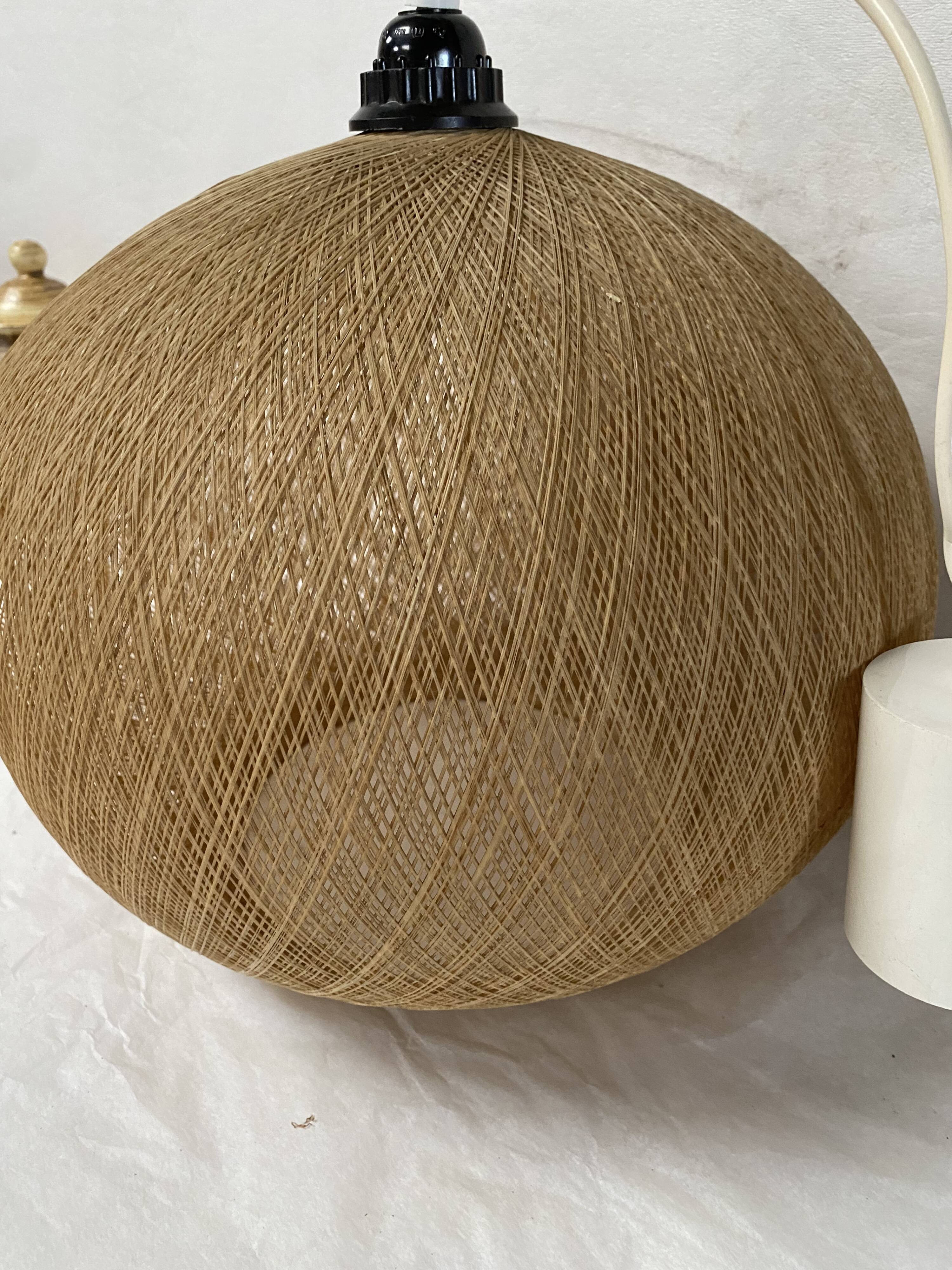 Suspension vintage en fil de nylon