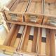 Craft furniture with drawers