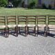 8 chaises paillées anciennes