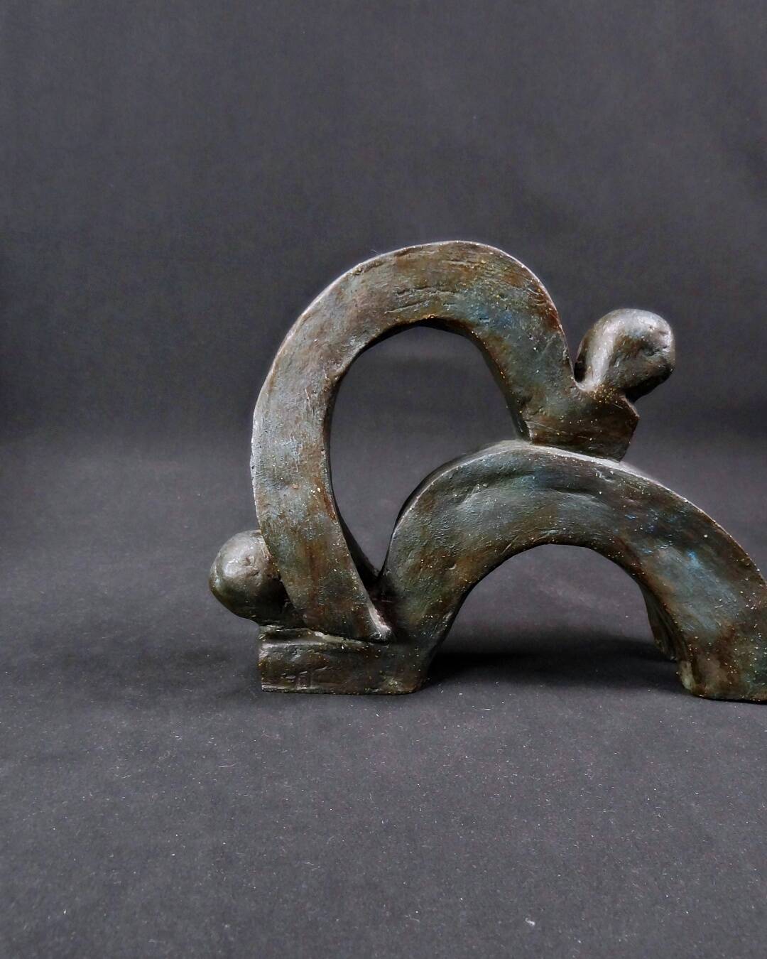 "Union of Movements" Contemporary and abstract terracotta sculpture