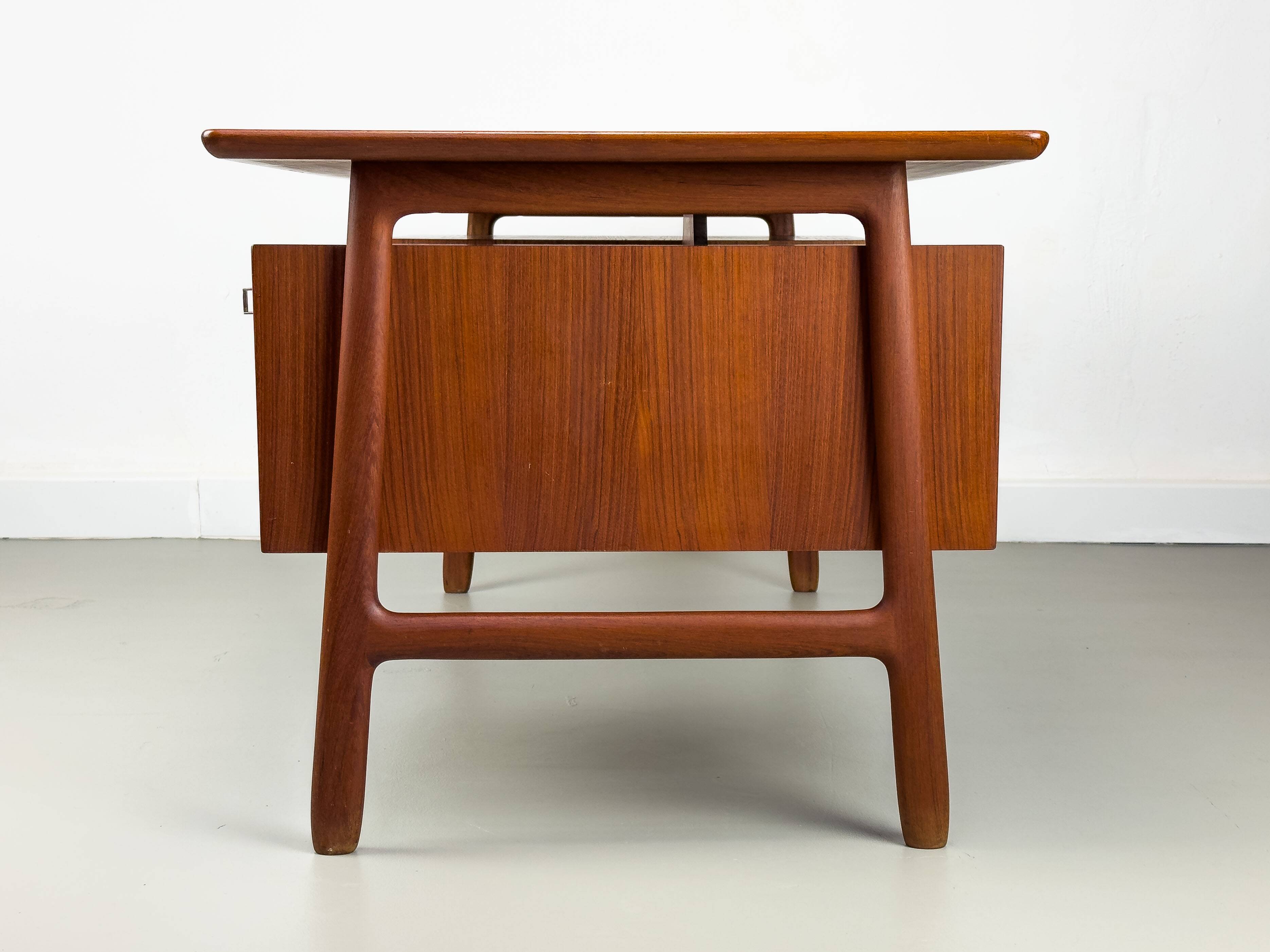 Omann Jun Model 75 Teak Desk, 1960s