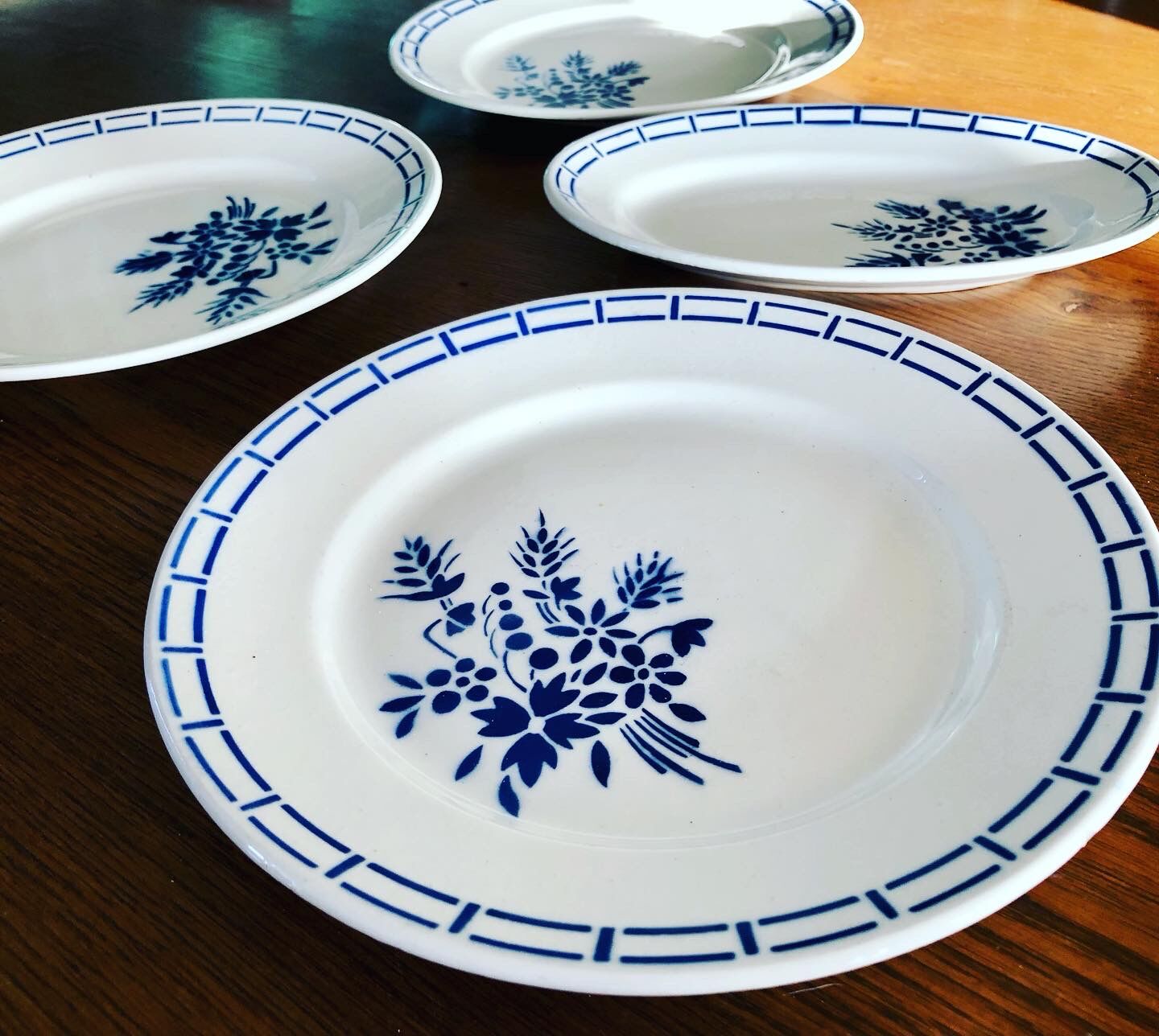 Set of 4 plates Badonviller