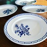 Set of 4 plates Badonviller