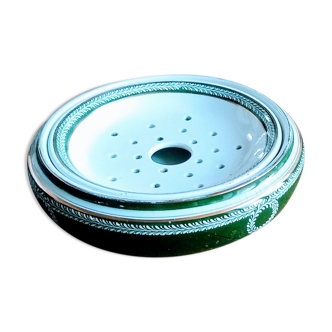 Dish for draining period strawberries Empire model Josephine manufacture Lunéville