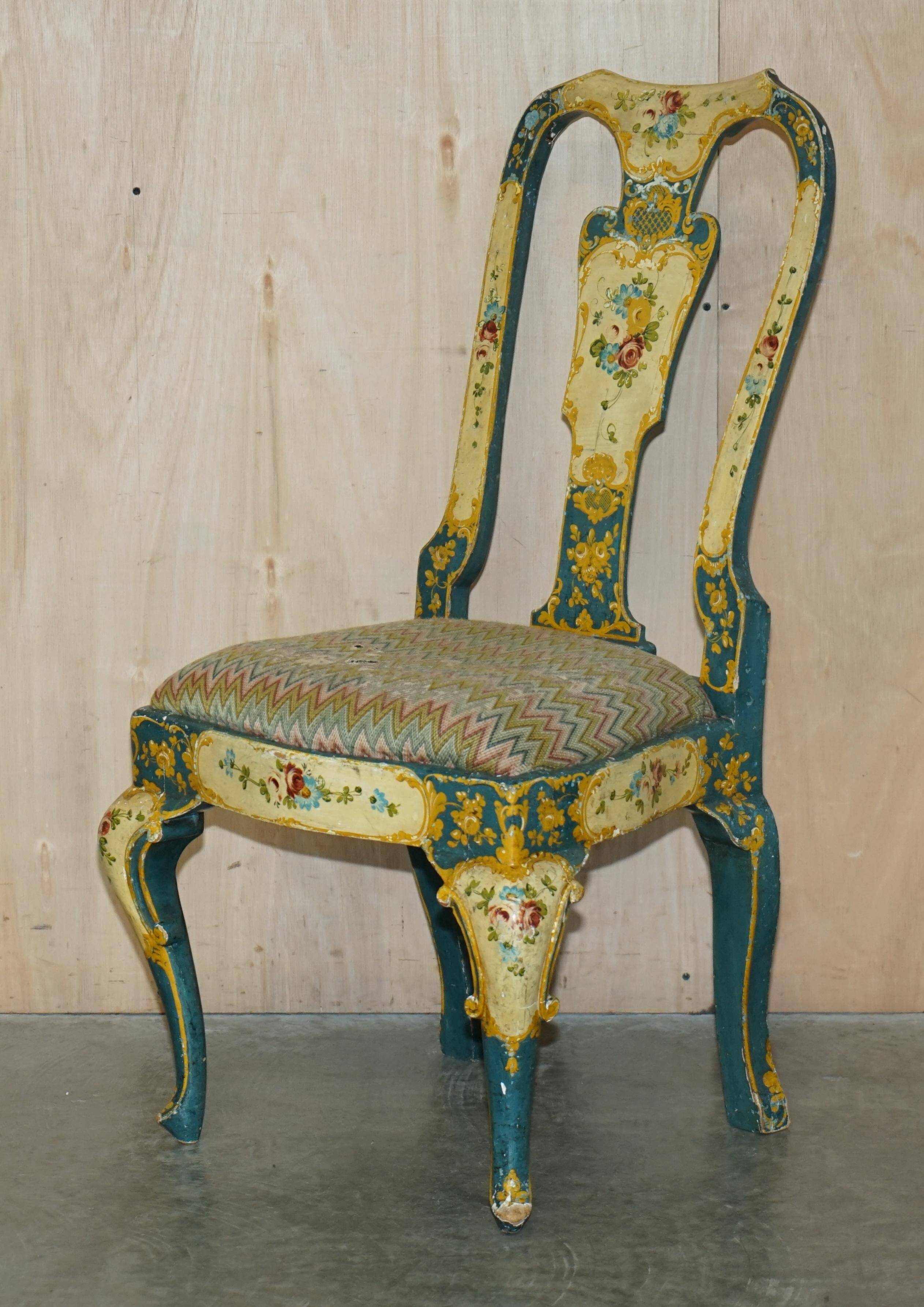 Pair of antique Regency chairs and matching table.