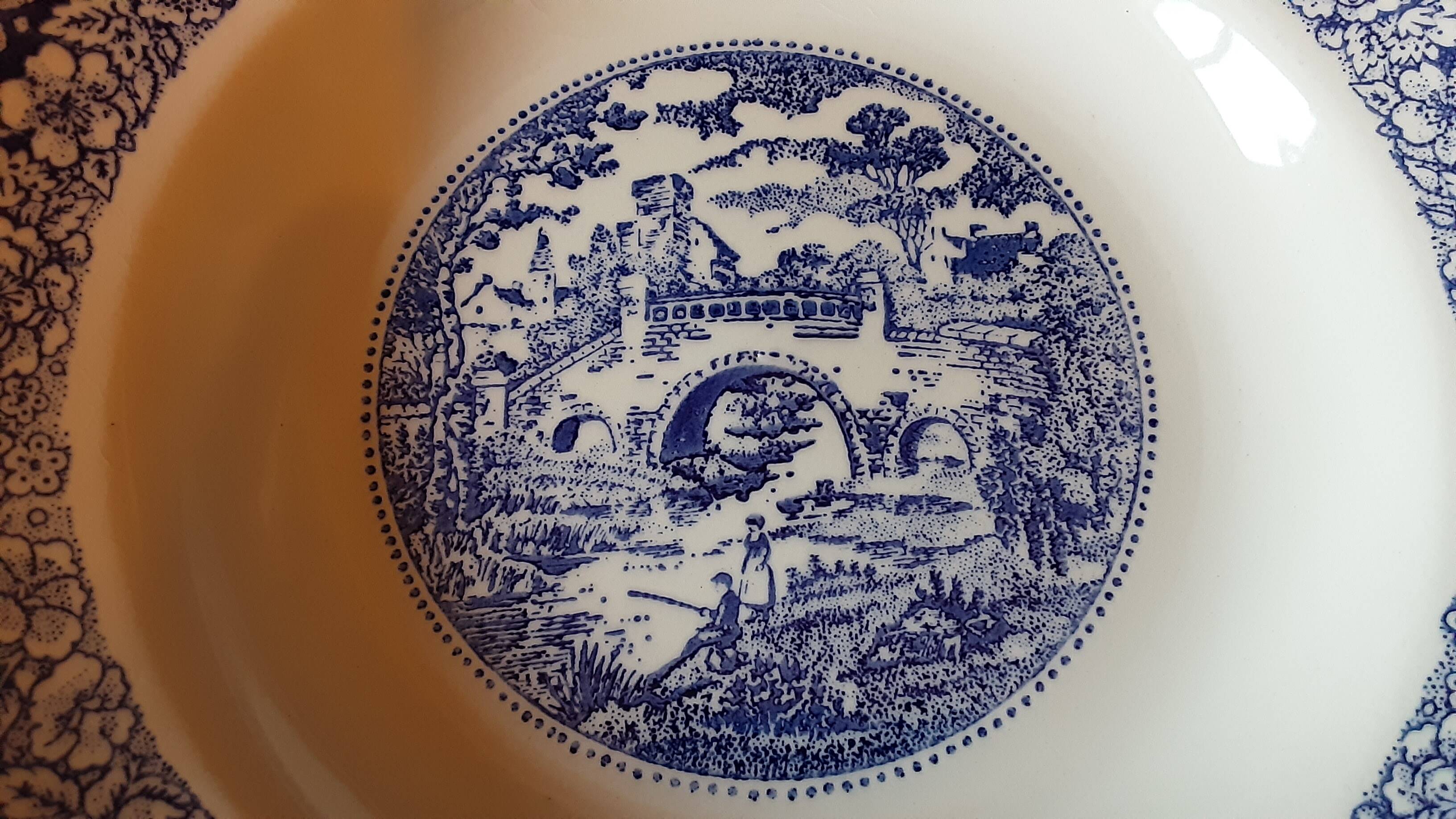 Set of 4 deep plates Ironstone