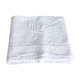 Old linen sheet/ MD monogram embroidered cotton