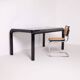Orsay dining table by Gae Aulenti for Knoll in aluminum and tempered glass
