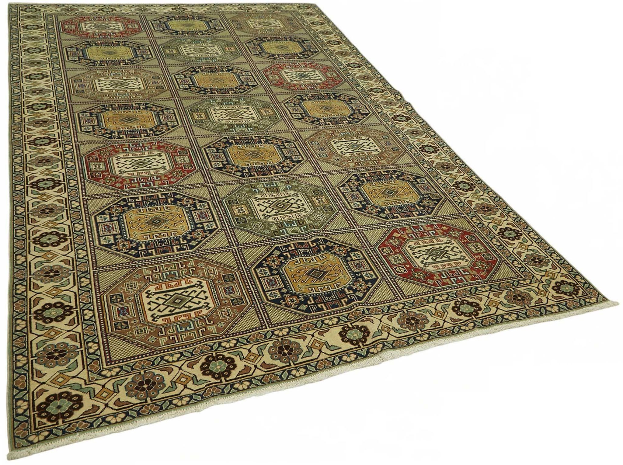 Tapis vintage en laine turque Kayseri