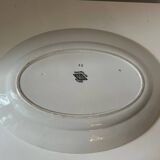 Badonviller oval serving platter, Monique roses pattern