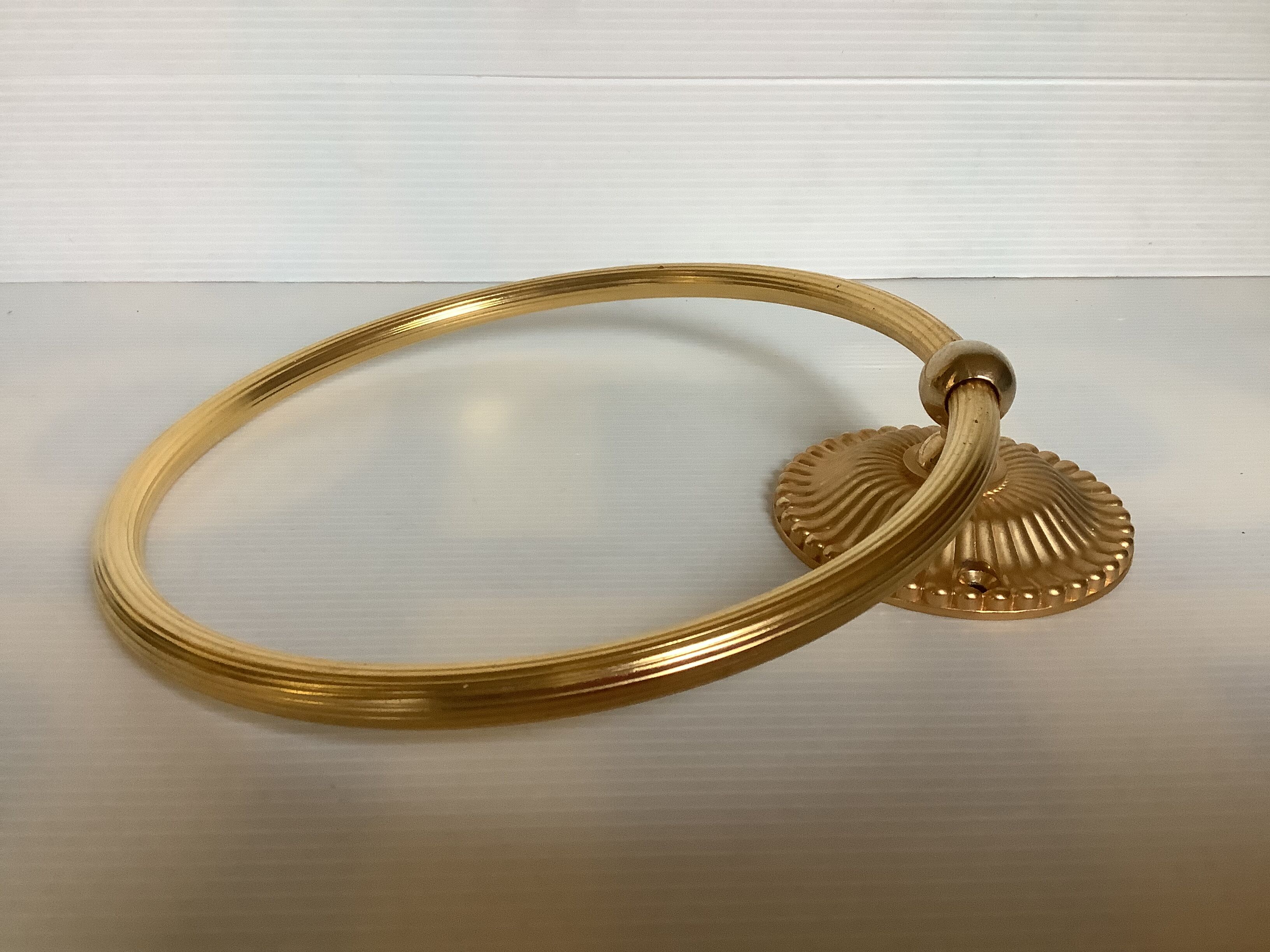 Brass towel rack made in France