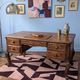 Minister's desk carved wooden cottage