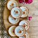 Set of 8 vintage dessert plates, model 9181 by Digoin