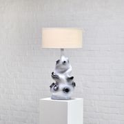 Lampe de table sculpturale émaillée en céramique française, années 1970