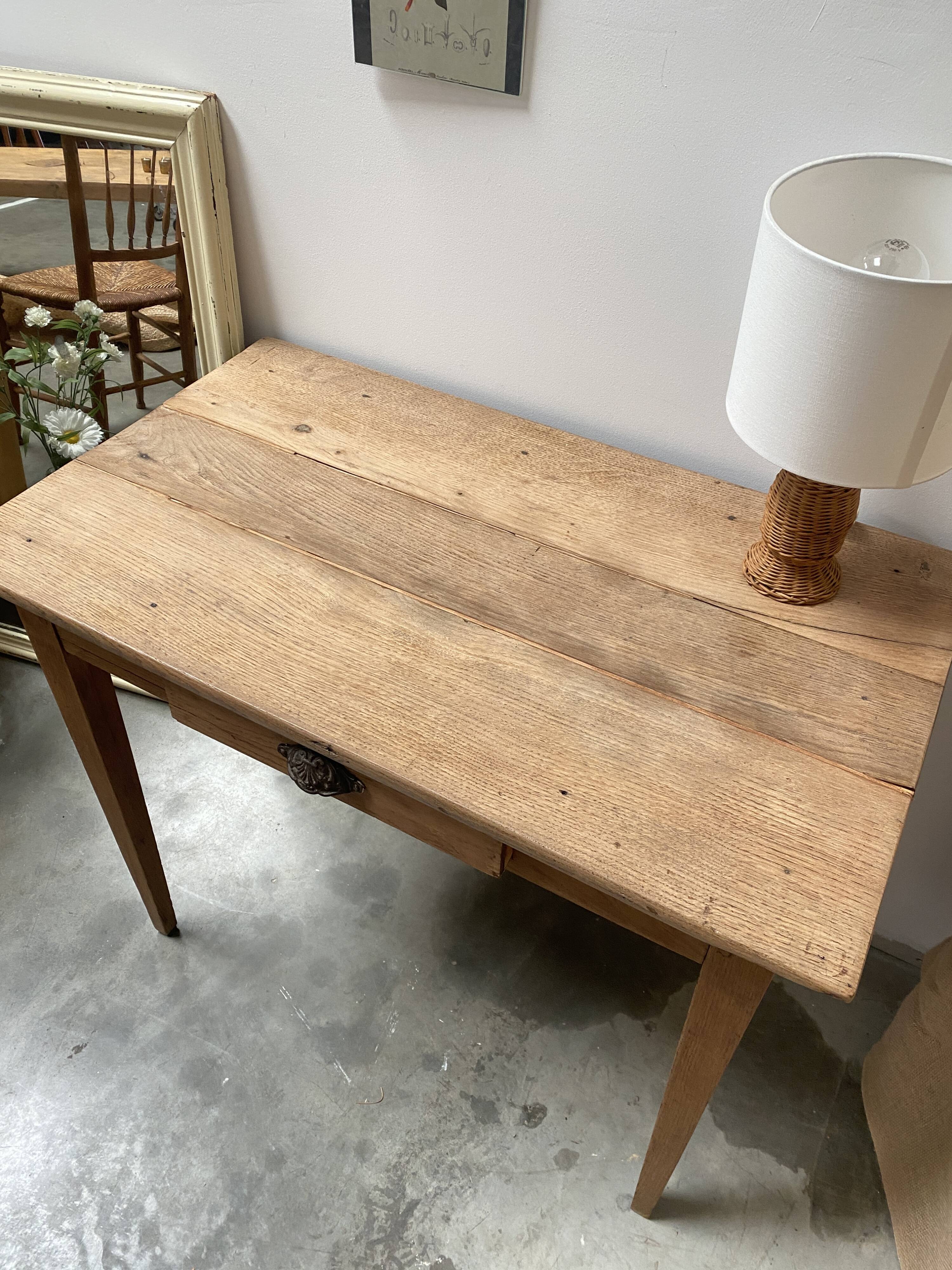 Bureau en chêne / table de ferme