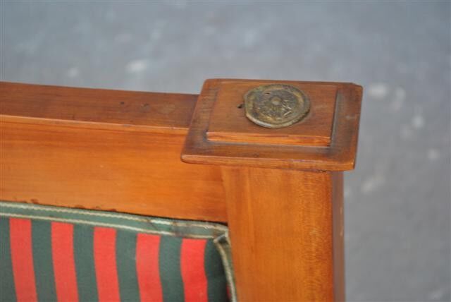 Seat style Empire early 1900s mahogany