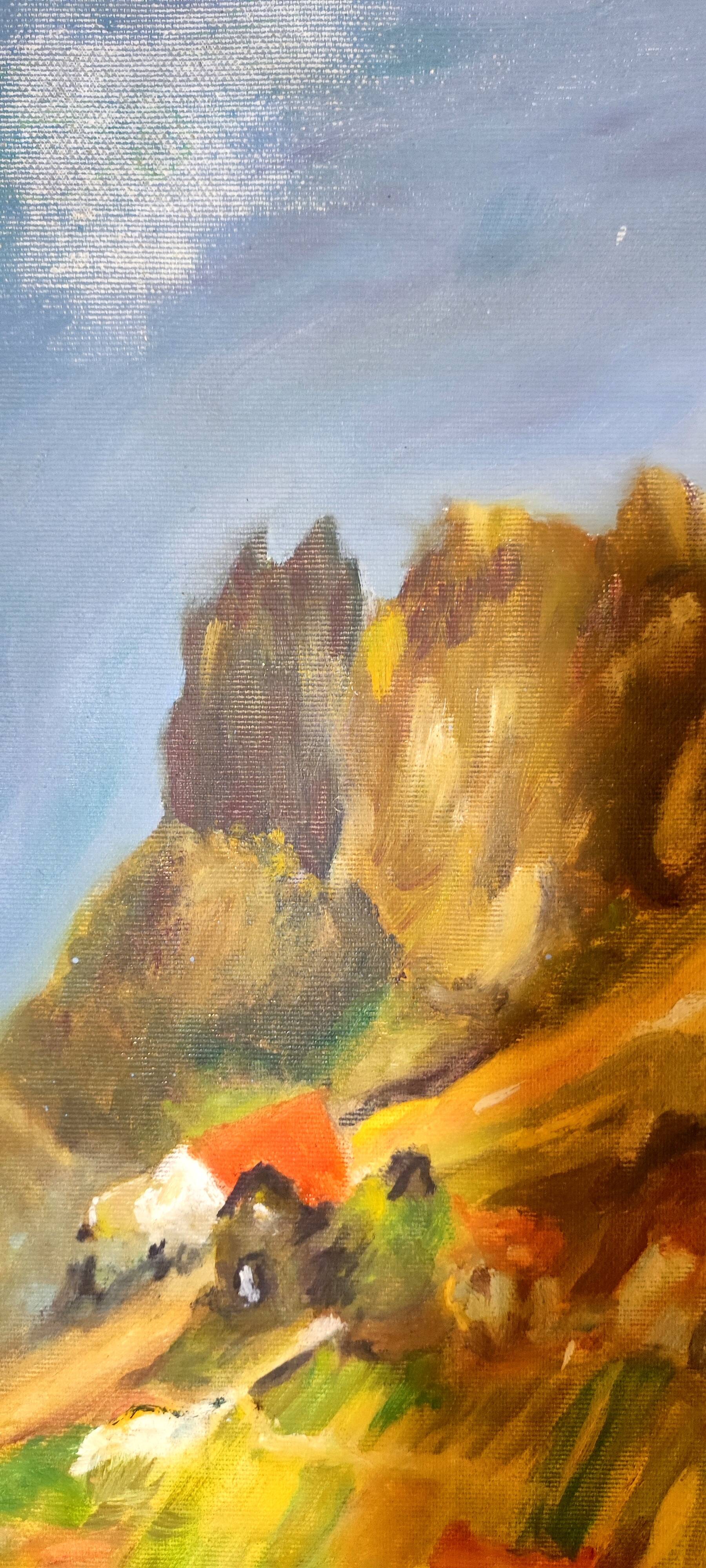 Oil on canvas landscape of Provence