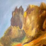 Oil on canvas landscape of Provence