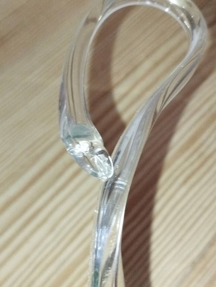 Vintage hand-blown glass swan sculpture – 1960s/70s
