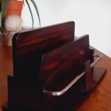 Art Deco Mail Rack 1930 Macassar ebony
