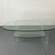 Space Age Italian modern Glass and Perspex Coffee Table, 1990s