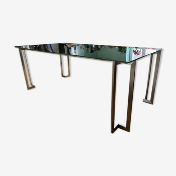 Table structure ions et plateau en verre