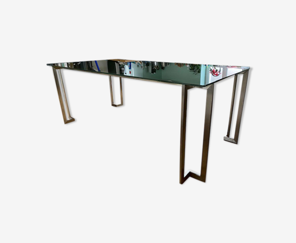 Table structure ions et plateau en verre