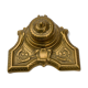Encrier Art nouveau bronze doré vintage ancien