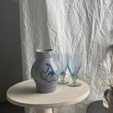 West Germany blue carafe H19.5