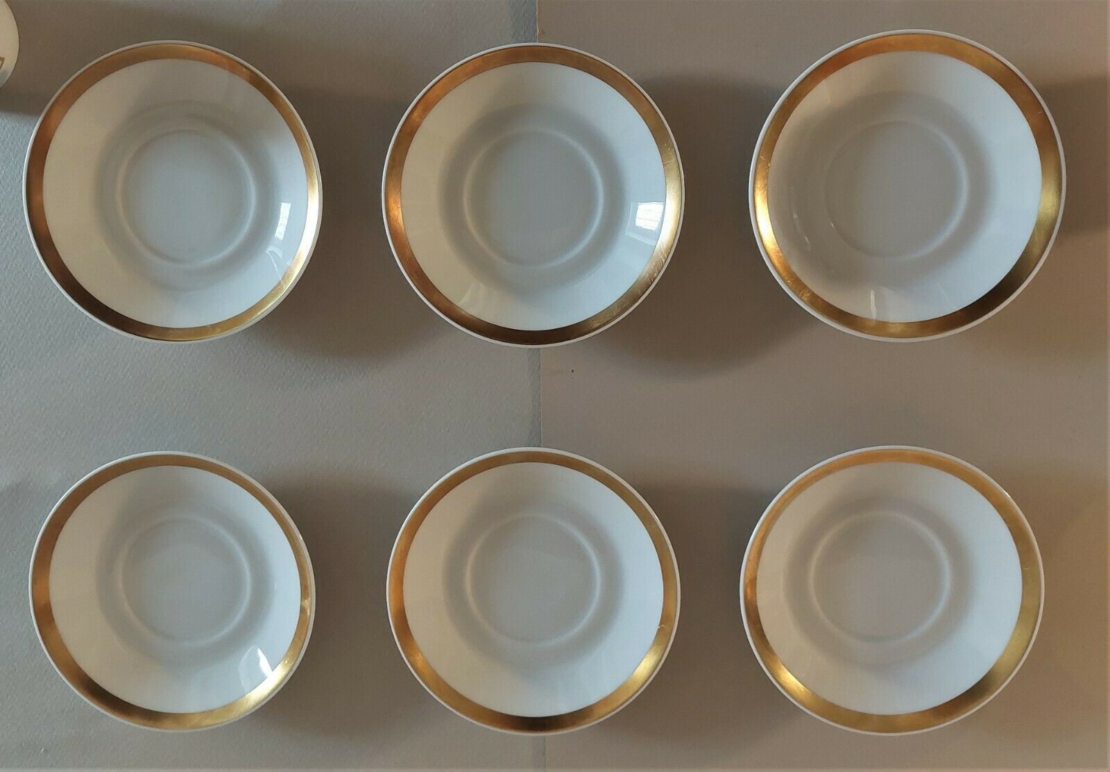 Cups series of six porcelain Hutschenreuther Selb Germany