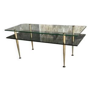Table basse rectangulaire - double verre