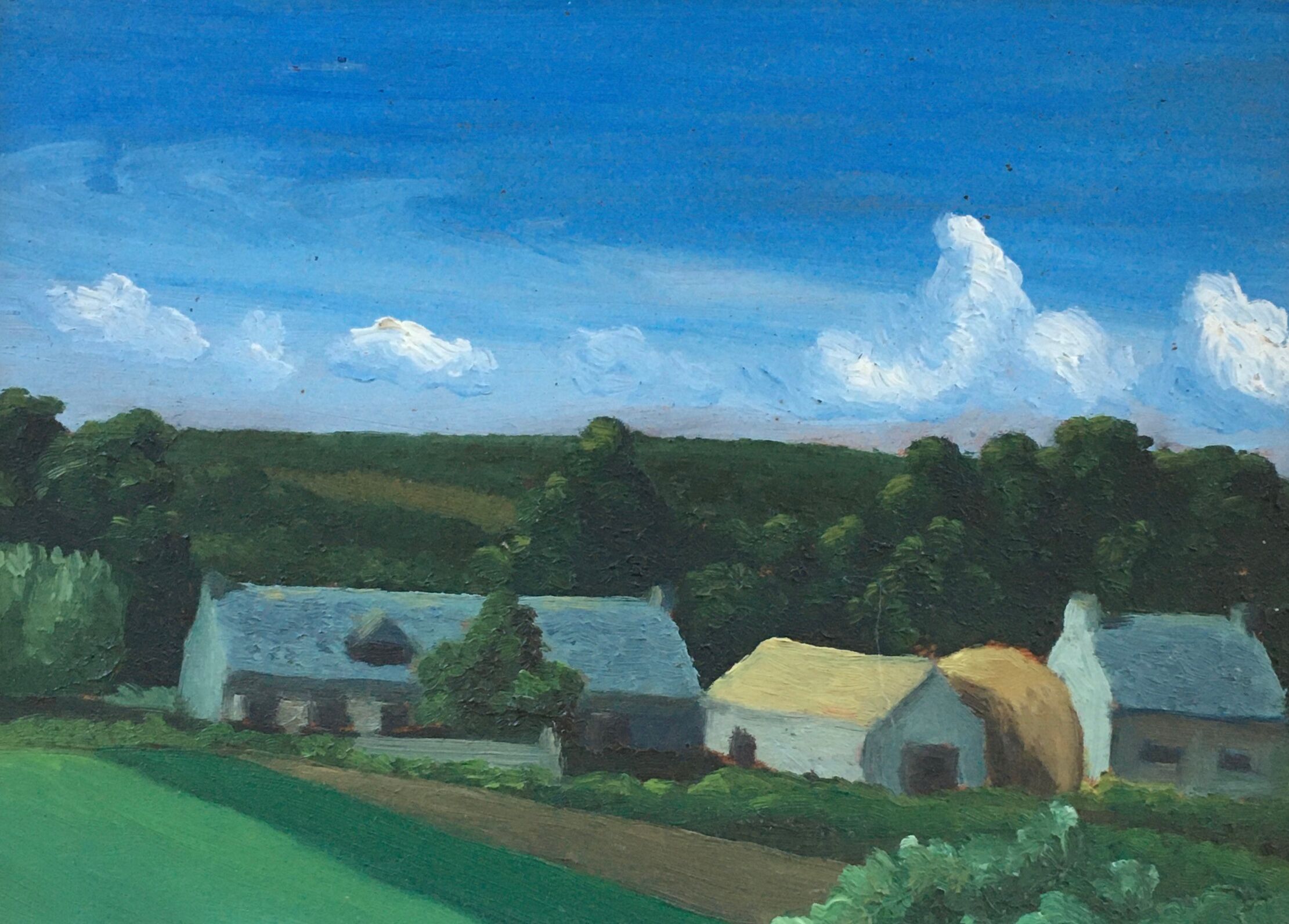 Countryside landscape table