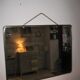 Miroir de barbier chaînette 30 x 40 cm