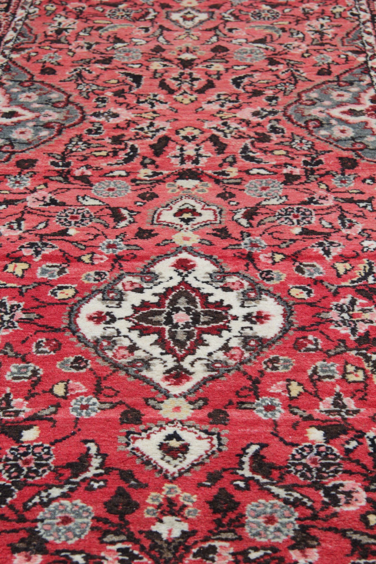 Traditional persian runner rug long red wool oriental carpet-83x495cm