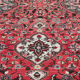 Traditional persian runner rug long red wool oriental carpet-83x495cm