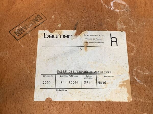 Chaise bistrot Baumann  1960