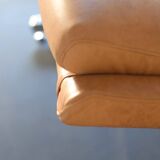 Leather armchair by Raphael Raffel for Apelbaum - France 1970