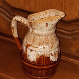 Flaming pitcher-scale ceramic barrel-shaped from the Faiencerie Revol