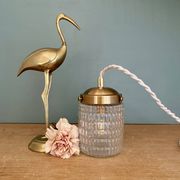 Baladeuse ou lampe à poser globe vintage en verre