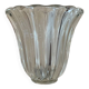 Signed crystal vase