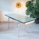 Ensemble table et chaises en formica vert d’eau 1960