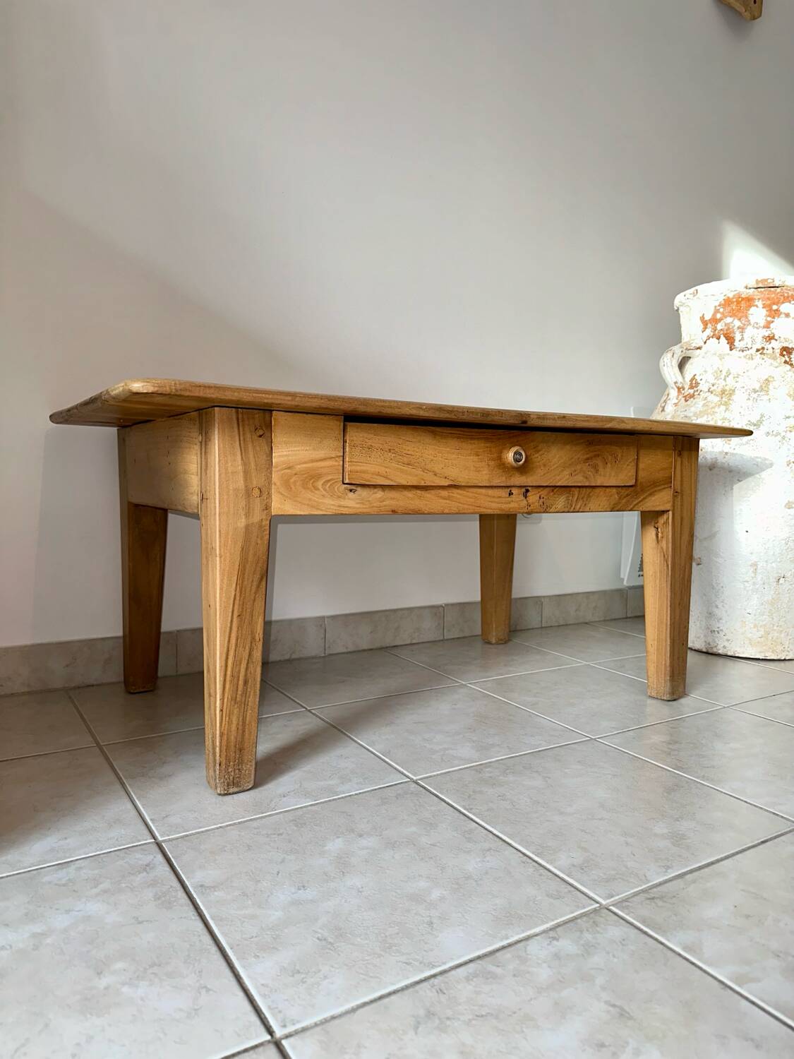 Old wooden coffee table