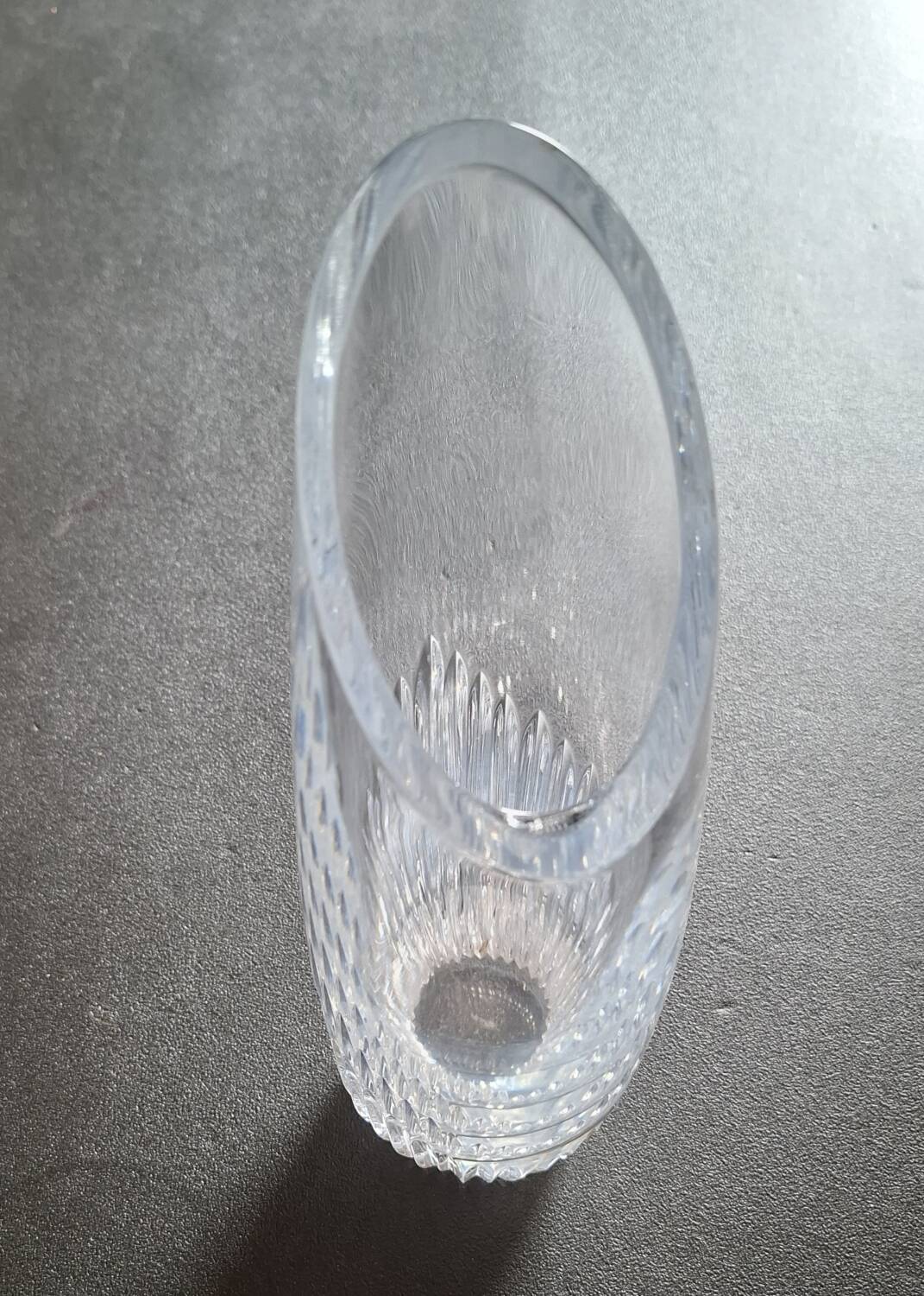 Designer crystal vase