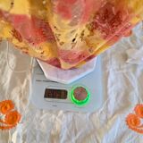 Vintage lamp Marie Stuart "Laces" – Resin & marble – 1970s