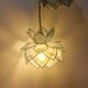 Pair of hanging lamps in mother-of-pearl